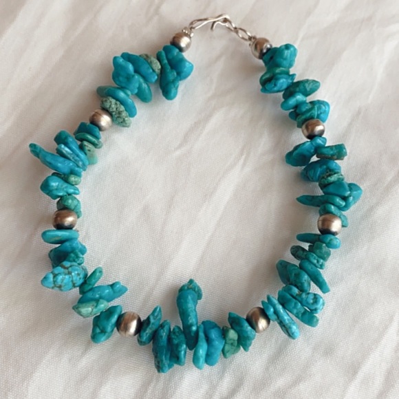 *SOLD* Turquoise/Navajo Pearl Bracelet - Picture 1 of 1